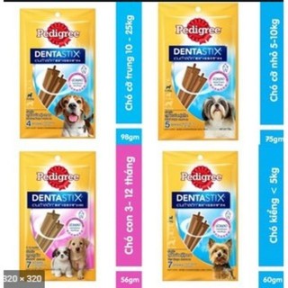 Bánh thưởng xương dentatix hãng pedigree đủ vị