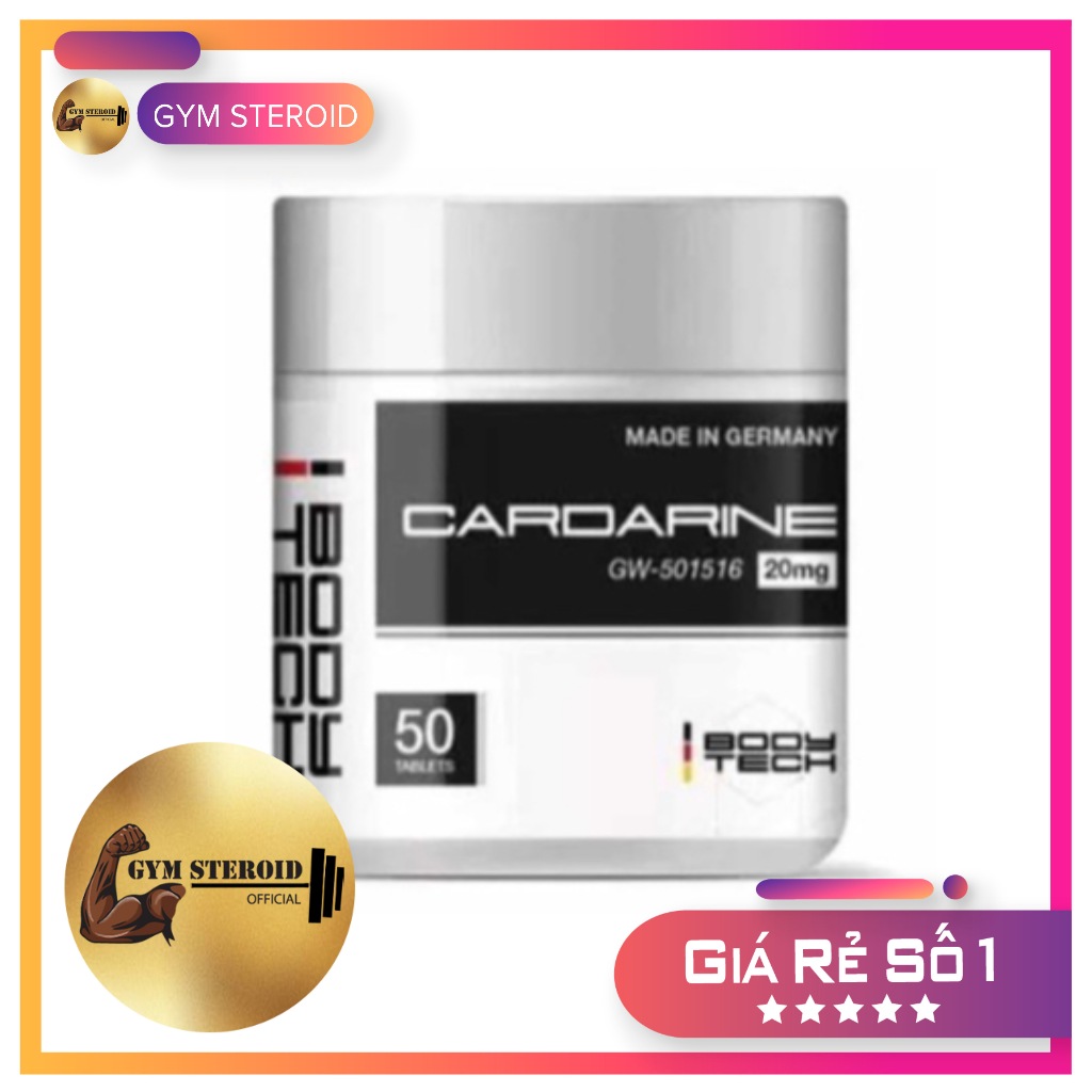 CARDARINE (Gw 501516) 20MG - CHÍNH HÃNG BODYTECH LỌ 50 VIÊN