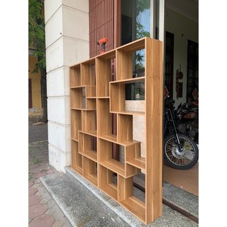 Kệ sách gỗ treo trường, để sàn SEADECOR đa tầng giá gỗ MDF phủ Melamine màu vân gỗ đa năng bền chắc