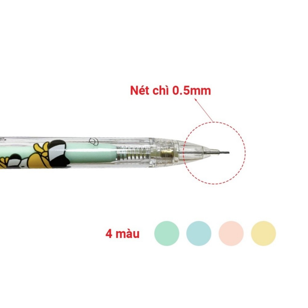 Bút chì kim bấm học sinh Hồng Hà - ngòi 0.5mm dùng cho học sinh - Mã: 3521
