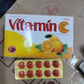 Vitamin C 500mg Hộp 100viên. tăng cường sức đề kháng