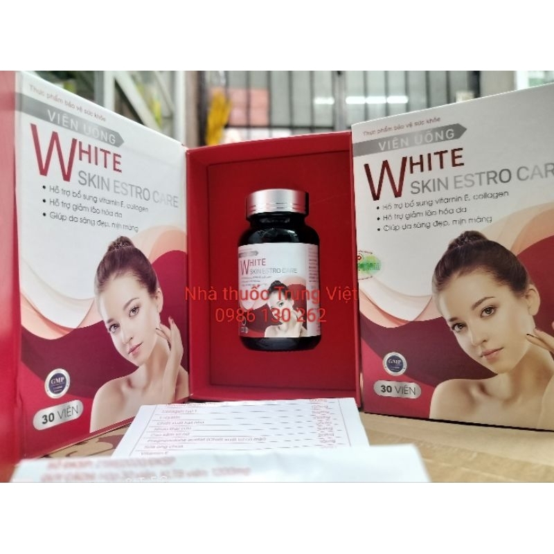 Bộ sản phẩm Viên uống và Serum White giúp da đẹp mịn màng trắng sáng không tì vết
