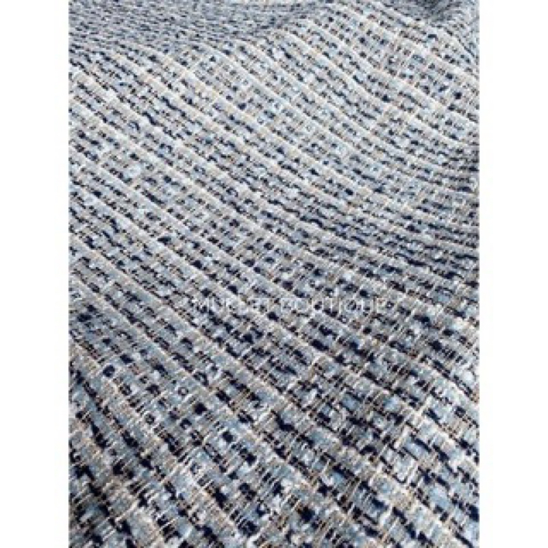 ÁO TWEED VIỀN BÈO XANH BLUE MULLET