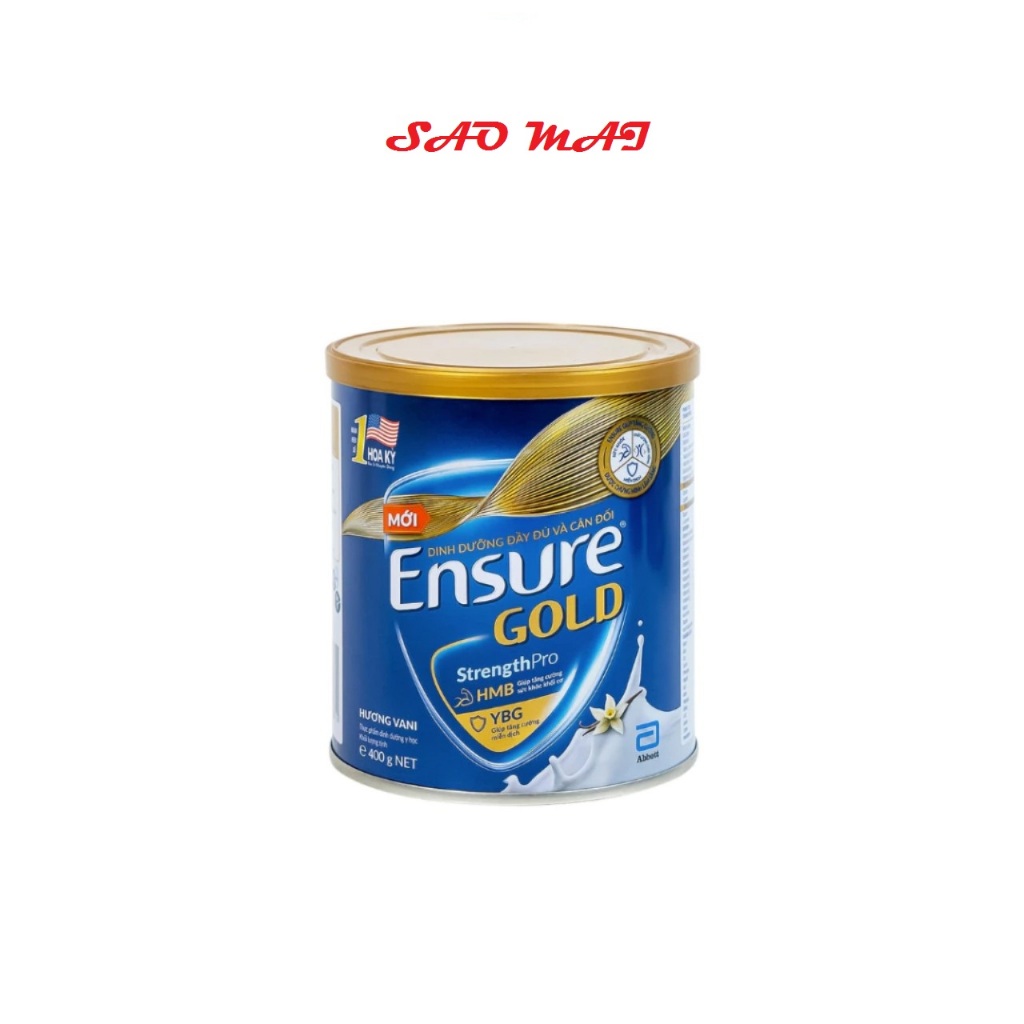 Sữa Bột Ensure Gold Vani (HMB) - Hộp thiếc 400g