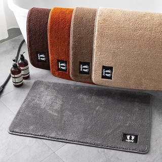  Thảm nỉ lau chân hình chữ nhật chùi chân len mềm mịn dày dặn chống trơn trượt hàng chất lượng cao 