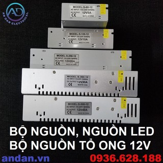 Nguồn tổ ong, bộ nguồn, nguồn led 12v - 5a 10a 15a 20a 30a 40a 50a