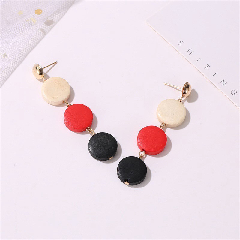 Bông tai tròn dài đối xứng ❄️