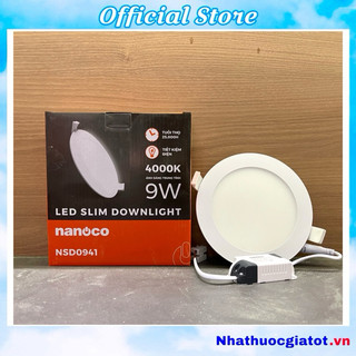 Đèn led down light âm trần nanoco ánh sáng trung tính 4000k công suất 9w nsd0941