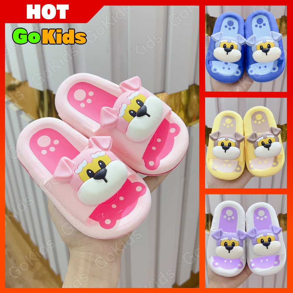 Dép lê Chó Chống Trơn Trượt Siêu Nhẹ Dành Cho Bé Trai-Bé Gái sz24-35