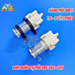 Bơm nước tự mồi 12v, motor 385, 365, bơm pha trà, bơm nước làm mát, hàng mới 100% - lk0673