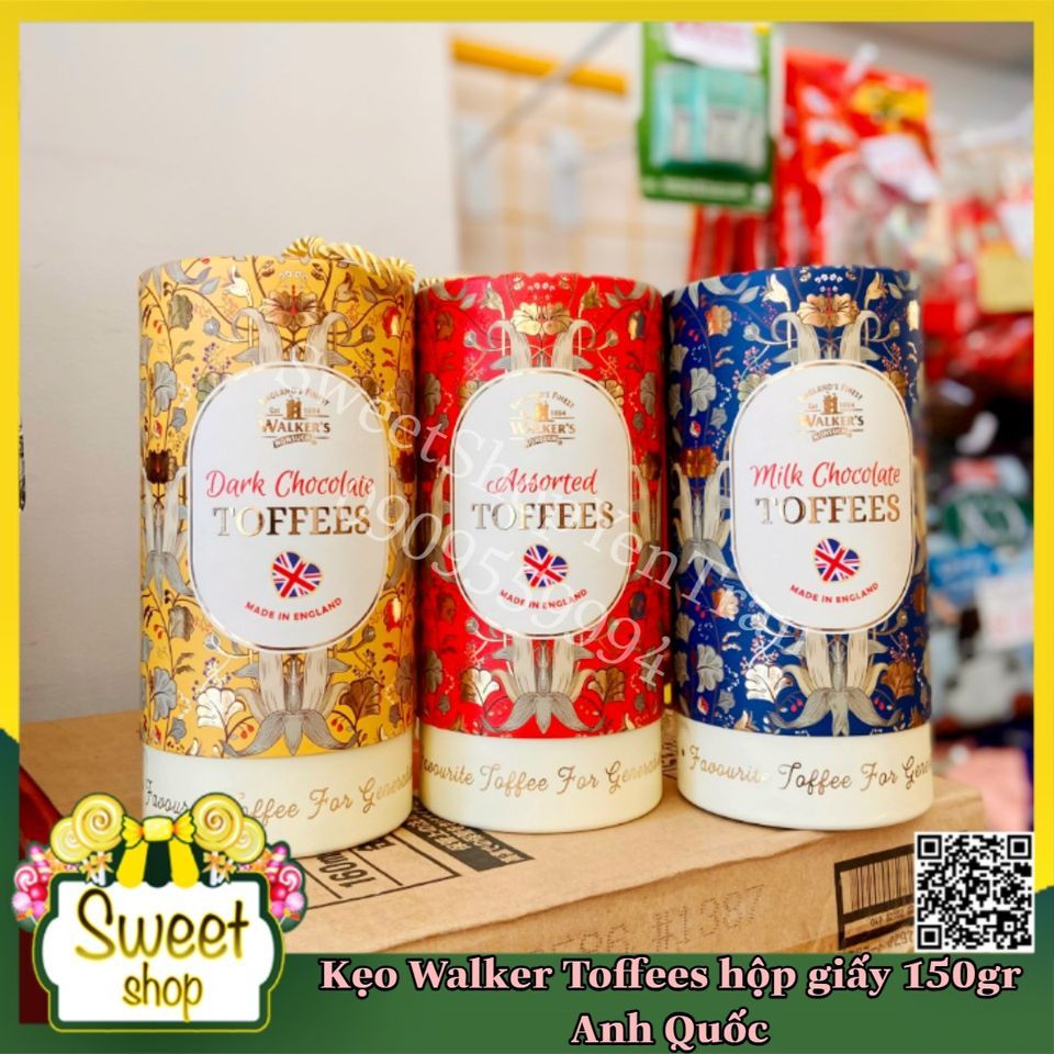 🇬🇧🇬🇧 Kẹo Walker's Toffees hộp giấy cao cấp 150gr - Anh Quốc 🇬🇧🇬🇧