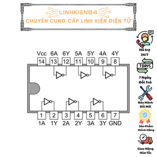 IC Cổng Logic 74LS04 DIP14