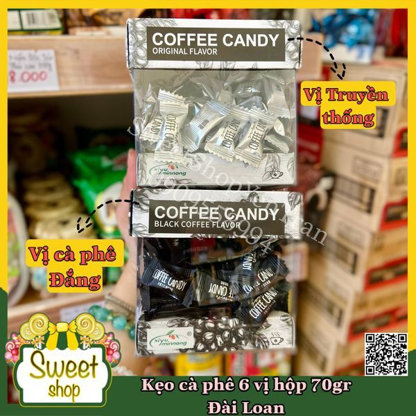 🍬🍬 KẸO CÀ PHÊ 6 VỊ HỘP 70GR - ĐÀI LOAN 🇹🇼🇹🇼