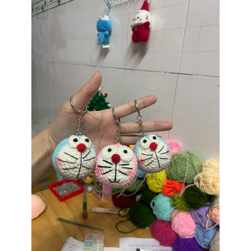 Móc Khóa Len Đô Rê Mon CUTE - Lynh Len