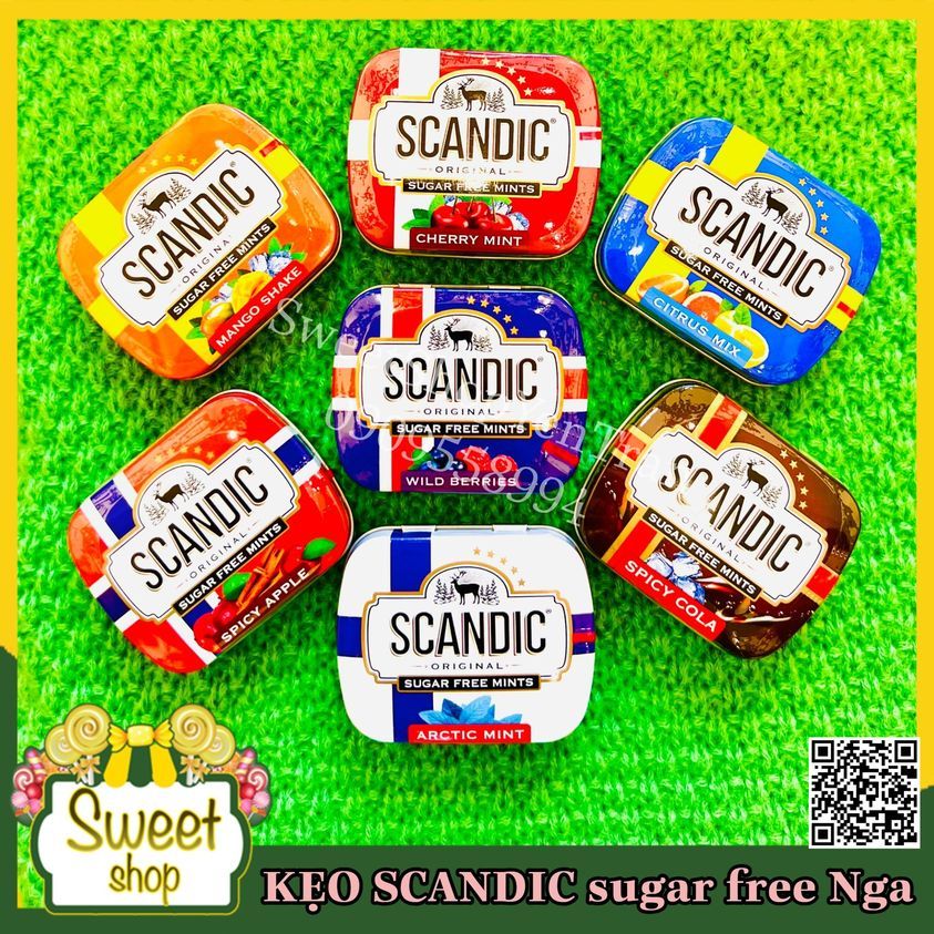 ❌🍬 Kẹo Scandic Sugar Free - Nga 🇷🇺🇷🇺