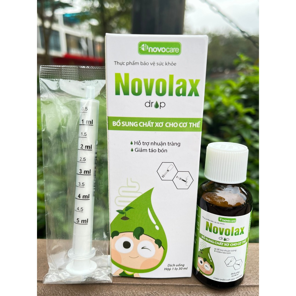 Bổ Sung Chất Xơ Hoà Tan Novolax Drop – Giảm Táo Báo Chuyên Biệt Cho Trẻ Từ 6 Tháng Tuổi Chai 30ml