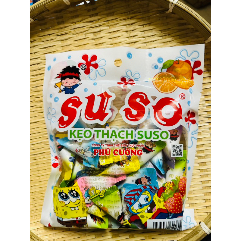 Kẹo thạch Suso tam giác 330gram thơm ngon vị trái cây -Tấn Hưng Store
