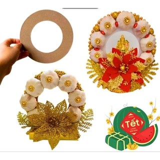 Vòng tròn làm tháp tỏi,làm vòng nguyệt quế giáng sinh