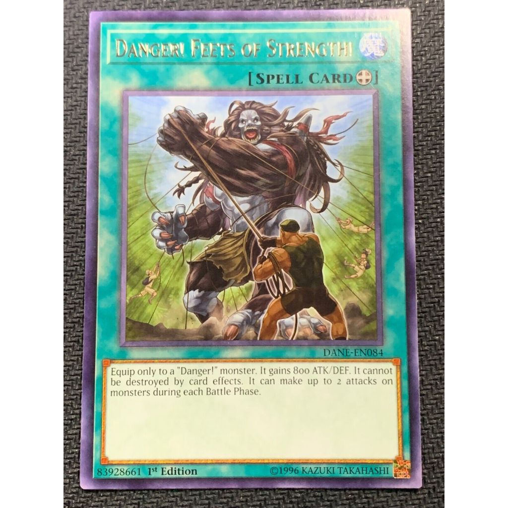 Thẻ Bài Yugioh Spell Danger! Feets of Strength! - Rare