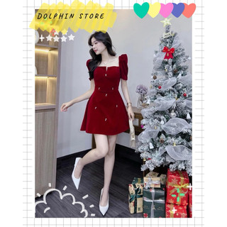 BIGSIZE Đầm nhung đỏ bigsize - Đầm nhung đen bigsize - Đầm ngắn bigsize - Đầm đỏ bigsize - Đầm đen bigsize