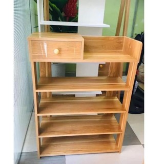 Kệ Giày Gỗ 5 Tầng - Tủ Giày Gỗ Có Ngăn Tủ Để Giày Dép Gọn Gàng
