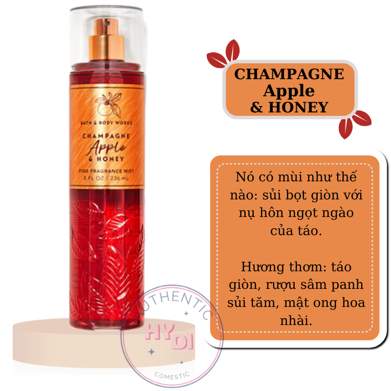 TESTER CHAMPAGNE APPLE HONEY 2023 - Xịt thơm Body Mist