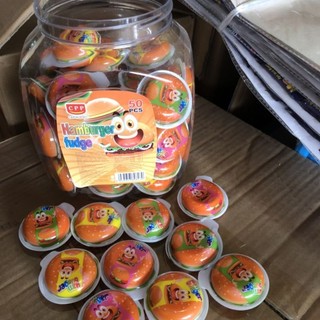 Hũ 50 chiếc kẹo dẻo hamburger Vị trái cây