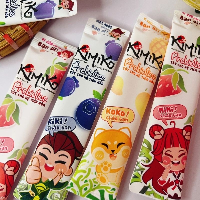 THẠCH RAU CÂU LONG HẢI KIMIKO BỔ SUNG PREBIOTICS TÚI 500G THẠCH DÀI