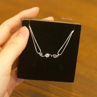  Vòng tay bạc Love SILVER CHIC LT01 bạc 925