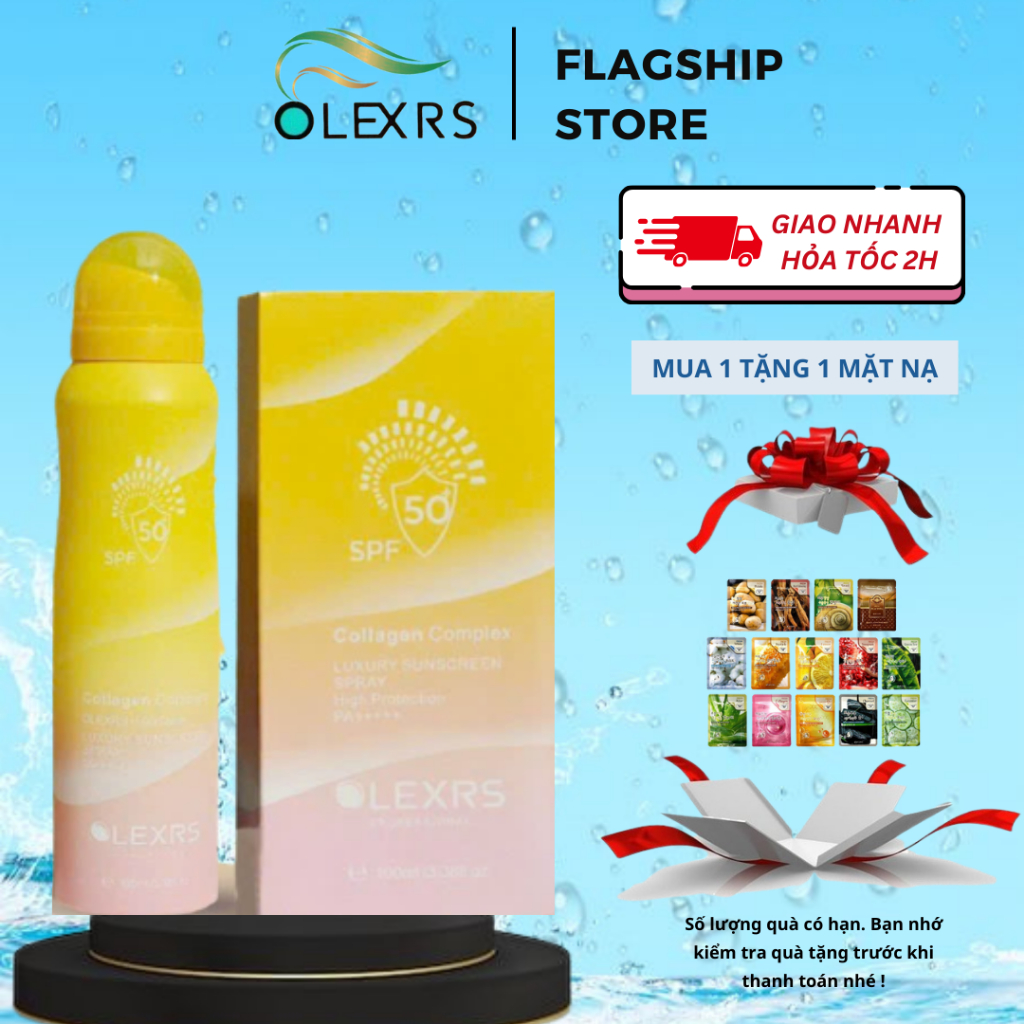 Kem Chống Nắng Thương Hiệu Olexrs SPF 50+ PA +++ 100ml