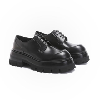 Giày chunky derby mũi cong đế commando 6cm tăng chiều cao Brokeboiz