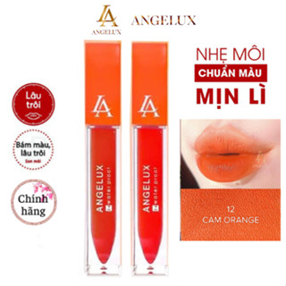 Son Kem Lì Angelux 24h Water Proof Màu Cam Vàng 20g Chính Hãng