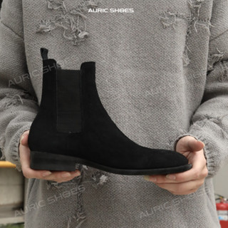 Giày Chelsea Boot nam - Da lộn xịn xò - Đế cao su đúc nguyên khối - Bảo hành 12 tháng Hood HoodVN