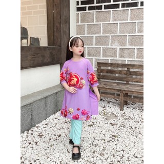 Sét bộ áo dài bé gái