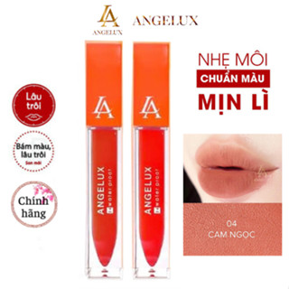 Son Kem Lì Angelux 24h Water Proof Màu Cam Ngọc 20g Chính Hãng
