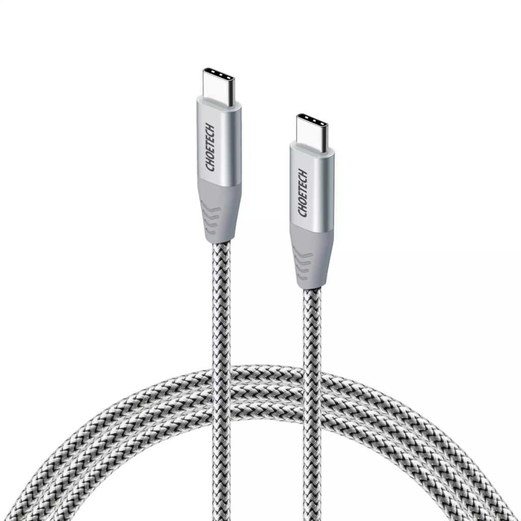 Bộ Củ Sạc Nhanh CHOETECH 38W PD5002-W Và Cáp C to C 60W Dài 1.8M CC0005-S Cho Điện Thoại Samsung, Oppo, Vivo, Xiaomi - H
