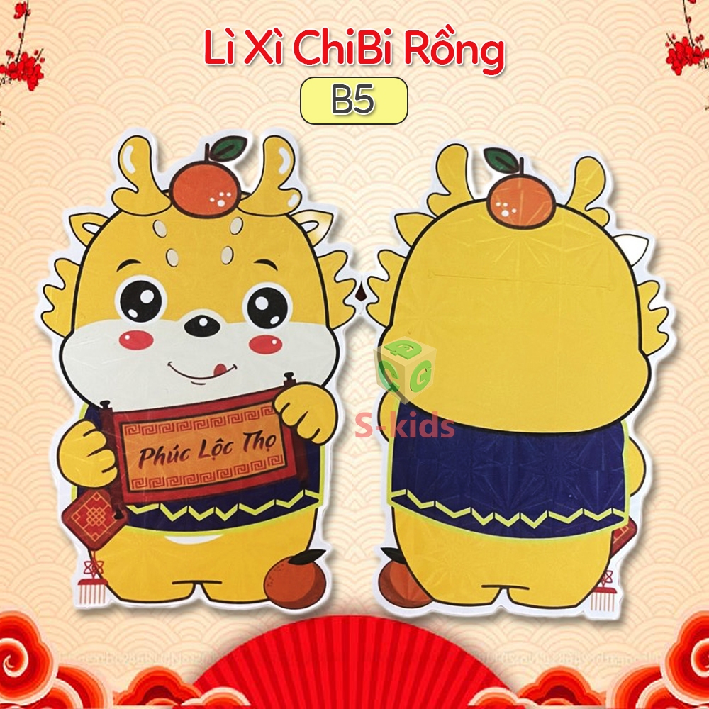 Được Chọn Mẫu, Lì Xì ChiBi Phản Quang 2024 Combo 10 50