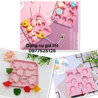 Khuôn silicon kẹo Lollipop ( các mẫu )