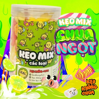 Kẹo MIX VỊ CHUA NGỌT sấy giòn - KẸO KHÔNG CHUA ăn vặt siêu ngon KKC