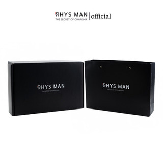 Hộp + Túi Quà Tặng RHYS MAN Đựng Quà Sinh Nhật Màu Đen Sang Trọng