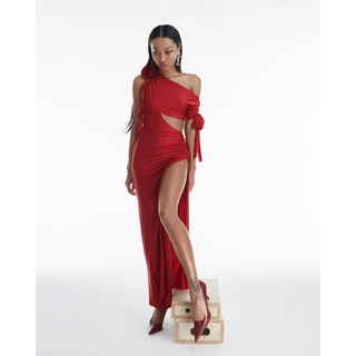GIGI DRESS đầm ôm dáng,đính hoa ở vai,chất liệu co giãn _ninisesi