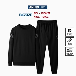  Bộ Nỉ Nam Big Size Chất Nỉ Da Cá Dày Dặn Trẻ Trung Năng Động dáng thể thao cho người từ 80-130kg 