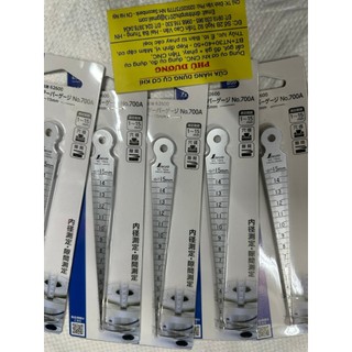 Thước lá shinwa - nhật bản, thước nhọn đo khe 62600