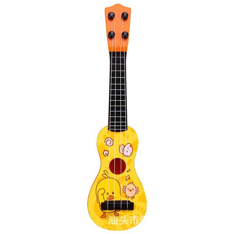 Đồ Chơi Đàn Ghi Ta Cho Bé, Đàn Ukelele Hình Vịt Vàng Dài 48cm Kèm Móng Gảy, Vừa Chơi Vừa Học Phát Triển Kỹ Năng Âm Nhạc