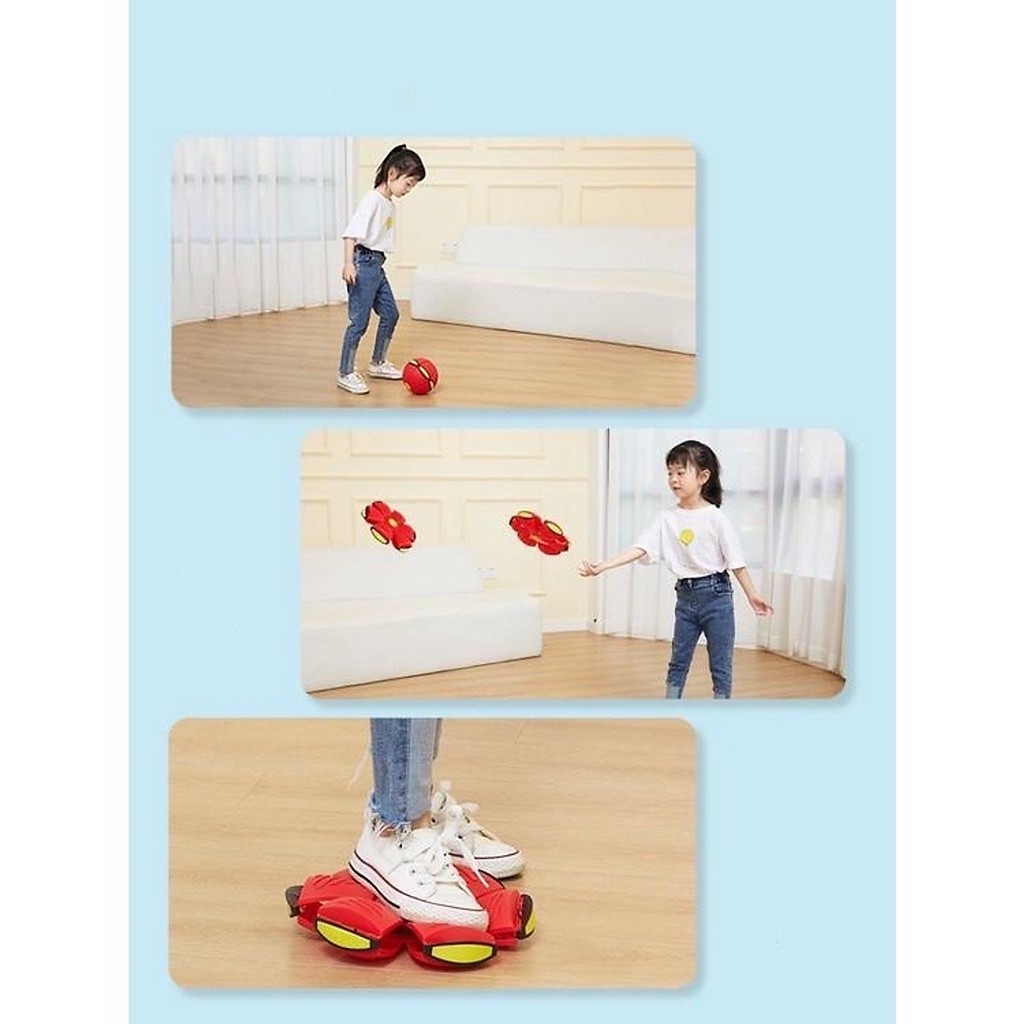 Bóng ma thuật UFO biến hình, có đèn led, tăng cường vận động cho bé