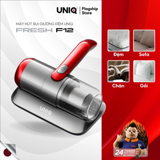 Máy hút bụi giường nệm không dây UNIQ Ffresh F12 đèn UV diệt sạch vi khuẩn đệm ga sofa lông cao cấp cầm tay mini đa nă