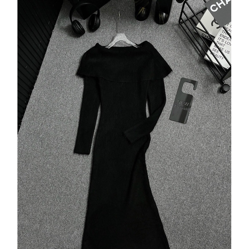 VÁY LEN TRỄ VAI BODY HÀNG L1