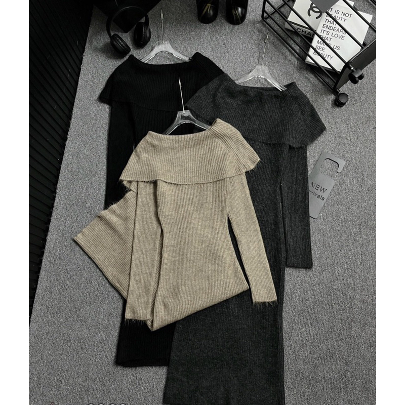 VÁY LEN TRỄ VAI BODY HÀNG L1