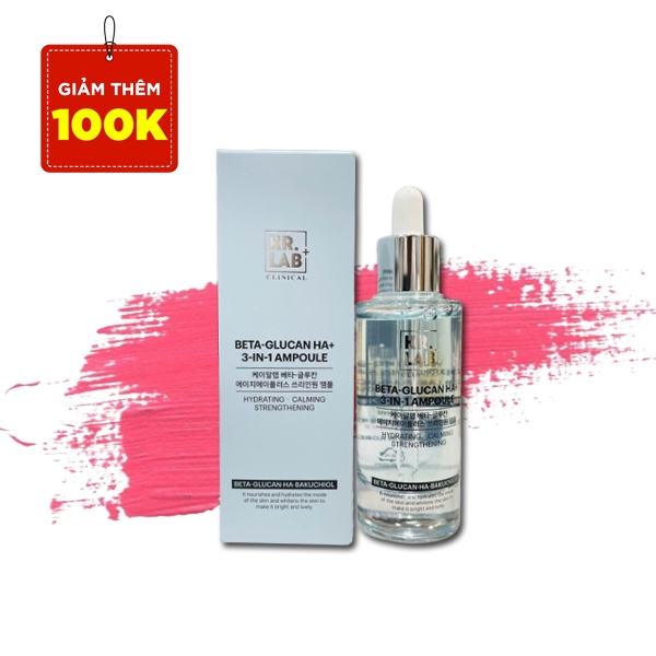Serum Ampoule beta glucan HA+ Kr.Lab,Phục Hồi Hư Tổn Cấp Ẩm Cho  Da Lọ 50ML