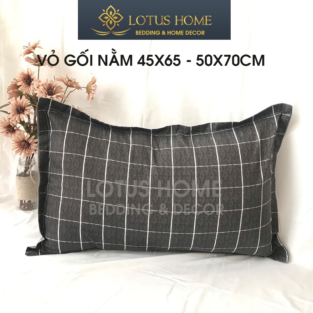 01 Vỏ gối nằm Cotton poly kích thước 45x65cm hoặc 50x70cm nhiều họa tiết dễ thương - Lotus Home